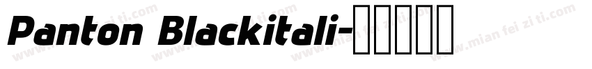 Panton Blackitali字体转换